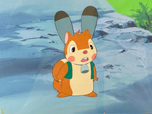 Load image into Gallery viewer, Bannertail: The Story of Gray Squirrel (1979) - Original animation cel with master painted background