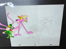 Load image into Gallery viewer, Pink Panther original animation cel and drawing