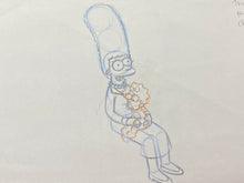 Load image into Gallery viewer, The Simpsons - Original drawing of Marge and Maggie Simpson
