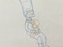 Load image into Gallery viewer, The Simpsons - Original drawing of Marge and Maggie Simpson