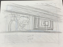 Load image into Gallery viewer, The Simpsons - Original drawing of Lisa Simpson