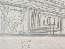 Load image into Gallery viewer, The Simpsons - Original drawing of Lisa Simpson