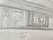 Load image into Gallery viewer, The Simpsons - Original drawing of Lisa Simpson