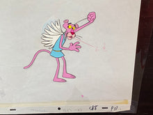 Load image into Gallery viewer, Pink Panther original animation cel and drawing