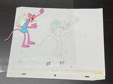 Load image into Gallery viewer, Pink Panther original animation cel and drawing
