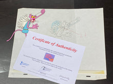 Load image into Gallery viewer, Pink Panther original animation cel and drawing