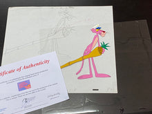Load image into Gallery viewer, Pink Panther original animation cel and drawing