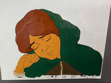 Load image into Gallery viewer, The Lord of the Rings (1978) - Original Animation Drawing and Cel of Frodo