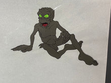Load image into Gallery viewer, The Lord of the Rings (1978) - Original Animation Drawing and Cel of Gollum