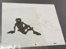 Load image into Gallery viewer, The Lord of the Rings (1978) - Original Animation Drawing and Cel of Gollum