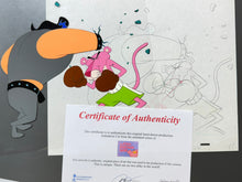 Load image into Gallery viewer, Pink Panther - Original animation cel and drawing