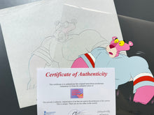 Load image into Gallery viewer, Pink Panther - Original animation cel and drawing