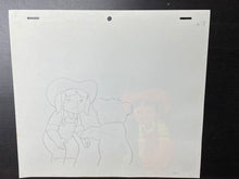 Load image into Gallery viewer, Monarch: The Big Bear of Tallac (Jacky and Nuca) (1977) - Original animation cel and drawing