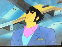Load image into Gallery viewer, Great Mazinger - Original animation cel of Tetsuya Tsurugi, with master painted background