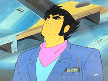 Load image into Gallery viewer, Great Mazinger - Original animation cel of Tetsuya Tsurugi, with master painted background