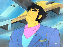 Load image into Gallery viewer, Great Mazinger - Original animation cel of Tetsuya Tsurugi, with master painted background