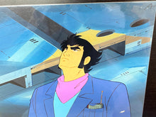 Load image into Gallery viewer, Great Mazinger - Original animation cel of Tetsuya Tsurugi, with master painted background