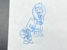 Load image into Gallery viewer, The Simpsons - Original drawing of Bart Simpson and Jessica Lovejoy