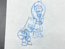 Load image into Gallery viewer, The Simpsons - Original drawing of Bart Simpson and Jessica Lovejoy