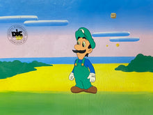 Load image into Gallery viewer, The Super Mario Bros. Super Show! (1989) - Original Animation Cel of Luigi