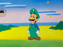 Load image into Gallery viewer, The Super Mario Bros. Super Show! (1989) - Original Animation Cel of Luigi