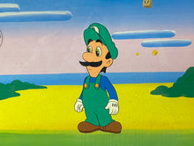 Load image into Gallery viewer, The Super Mario Bros. Super Show! (1989) - Original Animation Cel of Luigi