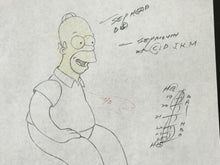 Load image into Gallery viewer, The Simpsons - Original drawing of Homer Simpson