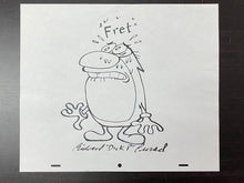 Load image into Gallery viewer, The Ren & Stimpy Show - Original Concept drawing from Spümcø, signed by an animator