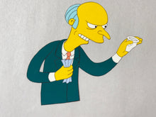 Load image into Gallery viewer, The Simpsons - Original animation cel of Montgomery Burns (Mr. Burns)