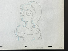 Load image into Gallery viewer, The Simpsons - Original drawing of Lurleen Lumpkin (Episode: Colonel Homer, 1992)