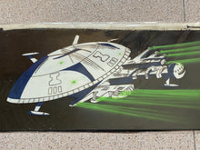 Load image into Gallery viewer, Captain Future - Original Panoramic Animation Cel, with master painted background