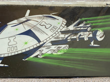Load image into Gallery viewer, Captain Future - Original Panoramic Animation Cel, with master painted background