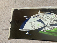 Load image into Gallery viewer, Captain Future - Original Panoramic Animation Cel, with master painted background