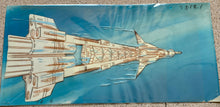 Load image into Gallery viewer, Captain Future - Original Panoramic Animation Cel, with master painted background