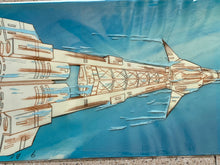 Load image into Gallery viewer, Captain Future - Original Panoramic Animation Cel, with master painted background