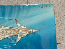 Load image into Gallery viewer, Captain Future - Original Panoramic Animation Cel, with master painted background