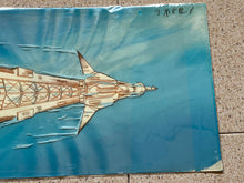 Load image into Gallery viewer, Captain Future - Original Panoramic Animation Cel, with master painted background