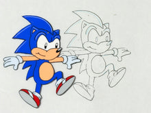 Load image into Gallery viewer, Sonic the Hedgehog - Original Animation cel and drawing