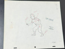 Load image into Gallery viewer, Tintin - Original animation drawing of Tintin (On a marché sur la Lune)