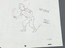 Load image into Gallery viewer, Tintin - Original animation drawing of Tintin (On a marché sur la Lune)
