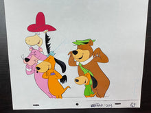 Load image into Gallery viewer, Original animation cel and drawing of Yogi Bear, Snagglepuss, Doggie Daddy & son and Quick Draw McGraw