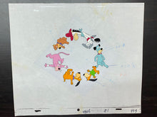 Load image into Gallery viewer, Original animation cel and drawing of Yogi Bear, Snagglepuss, Doggie Daddy & son, Huckleberry Hound and Quick Draw McGraw