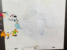 Load image into Gallery viewer, Original animation cel and drawing of Yogi Bear, Snagglepuss, Doggie Daddy & son, Huckleberry Hound and Quick Draw McGraw