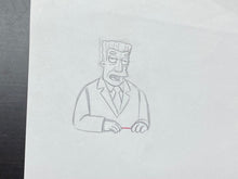 Load image into Gallery viewer, The Simpsons - Original drawing of Kent Brockman