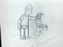 Load image into Gallery viewer, The Simpsons - Original drawing of Bart Simpson and Jimbo