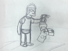 Load image into Gallery viewer, The Simpsons - Original drawing of Bart Simpson and Jimbo