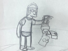 Load image into Gallery viewer, The Simpsons - Original drawing of Bart Simpson and Jimbo