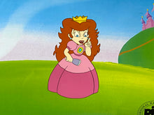 Load image into Gallery viewer, The Super Mario Bros. Super Show! (1989) - Original Animation Cel of Peach