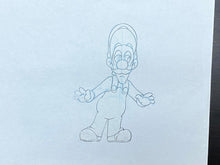 Load image into Gallery viewer, The Super Mario Bros. Super Show! (1989) - Original Animation Drawing of Luigi