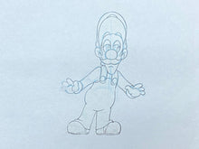 Load image into Gallery viewer, The Super Mario Bros. Super Show! (1989) - Original Animation Drawing of Luigi